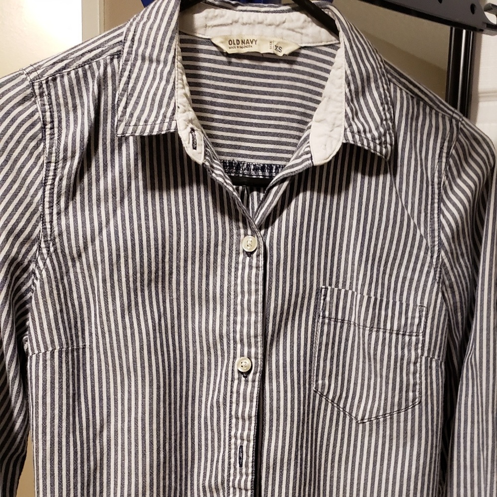 Womens long sleeve button down